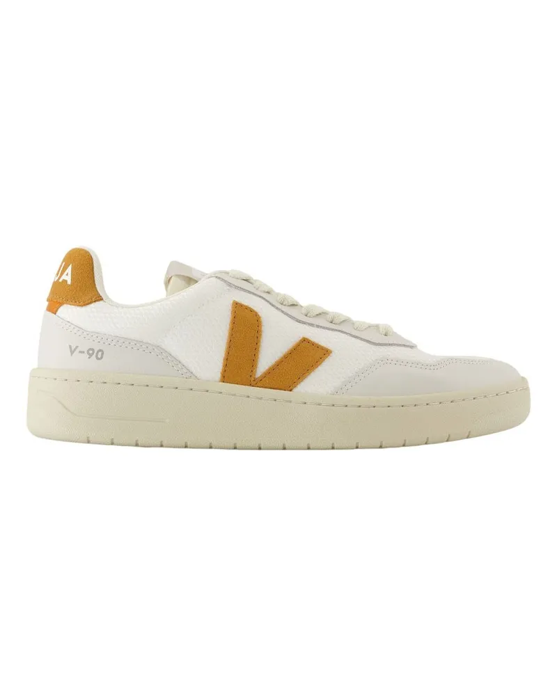 VEJA V 90 Sneaker  Nylon White White