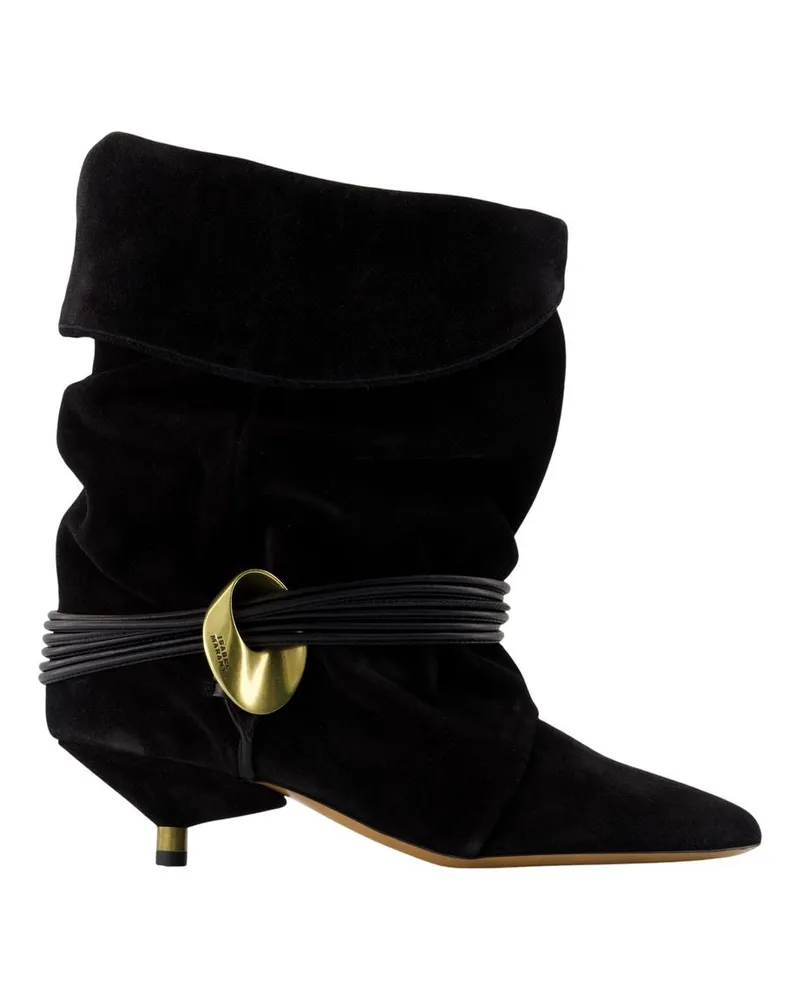 Isabel Marant Edrika Gz Stiefel  Leder Schwarz Black
