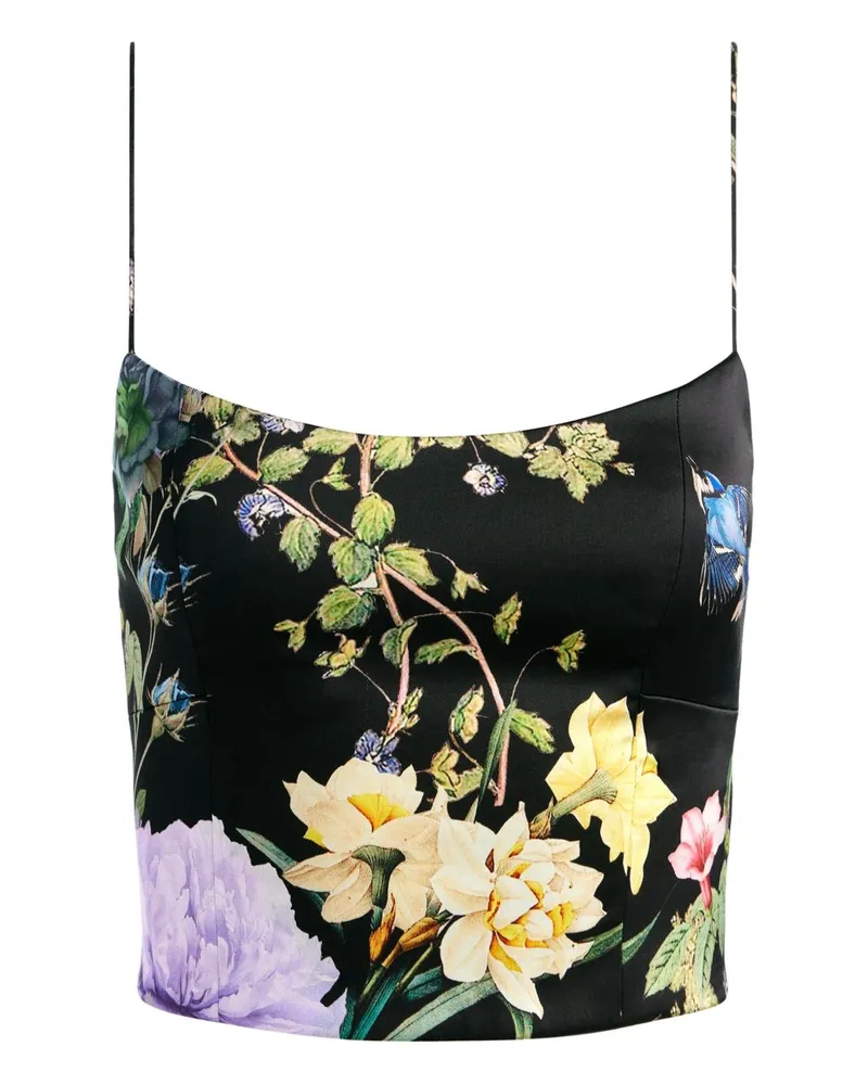Alice + Olivia Saylor Bustier Top Black