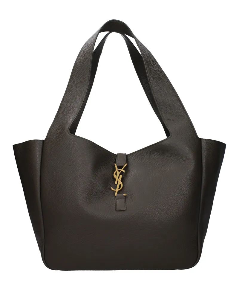 Saint Laurent Le 5à7 Damens Umhängetasche Grün/Moosleder -