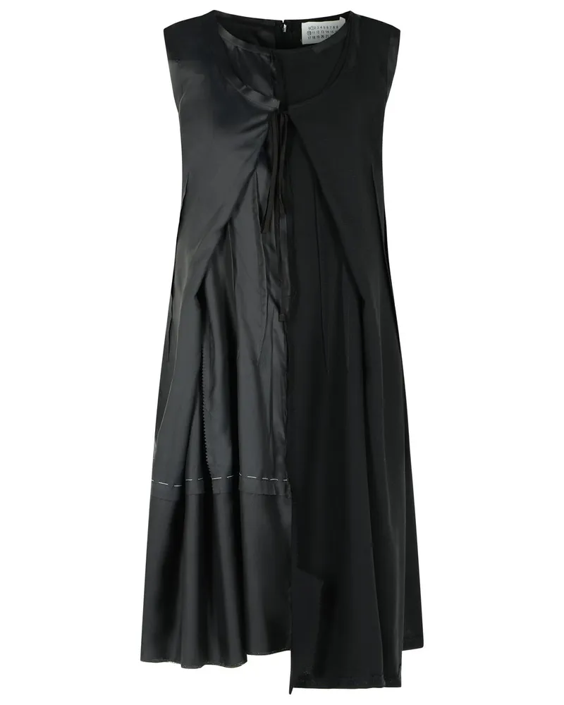 Maison Margiela Black Cupro Blend Dress Black