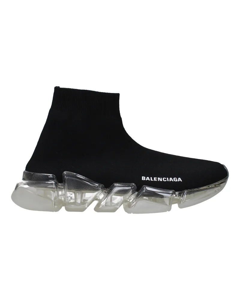 Balenciaga Speed 2.0 Damens Stoff-Sneaker Schwarz -