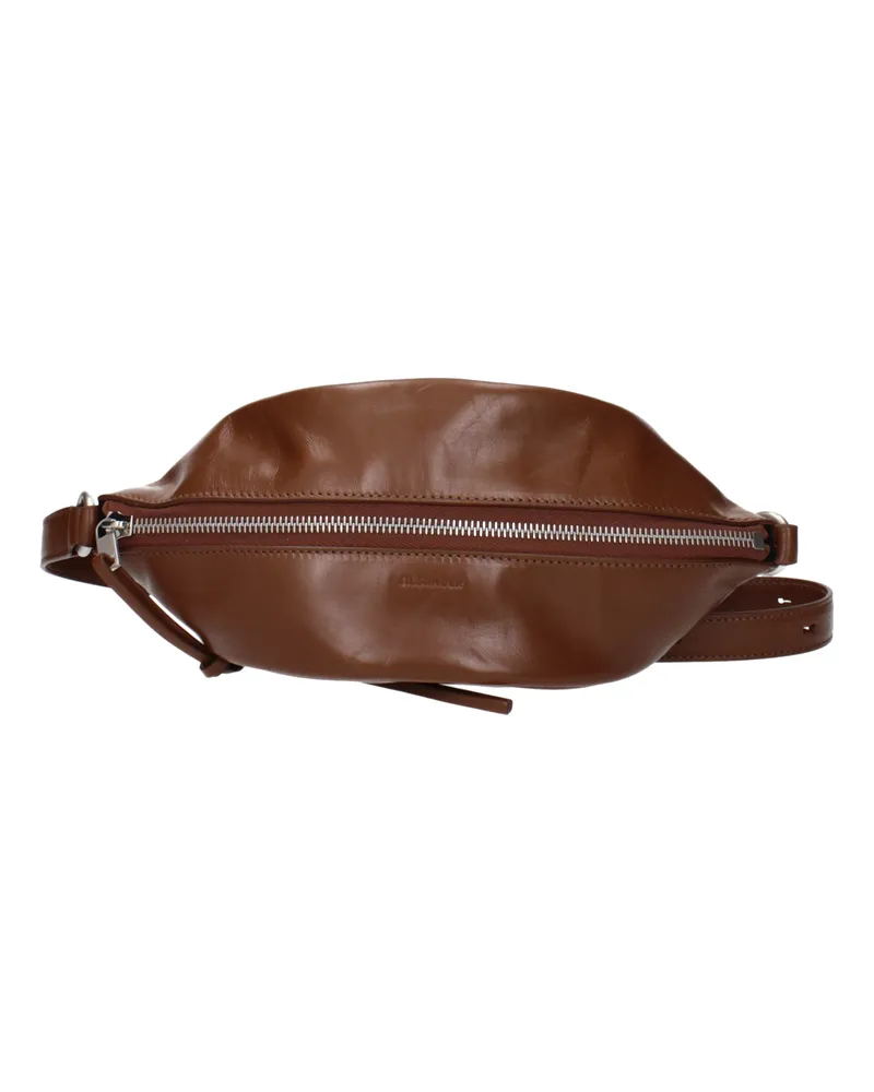 Jil Sander Damens Braun/Leder Umhängetasche -