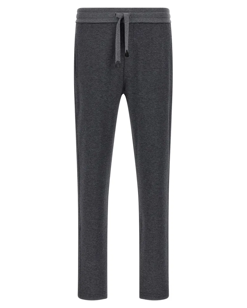 Brioni Piquet Joggers Gray