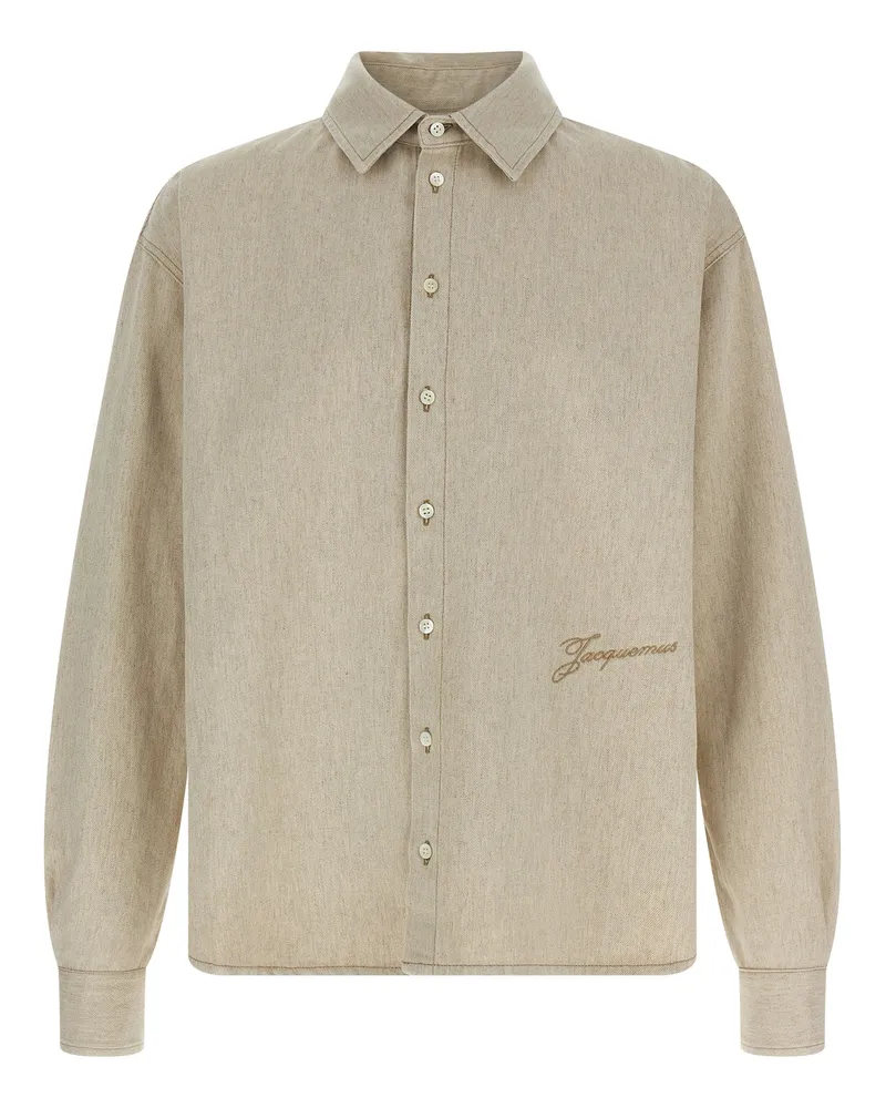 Jacquemus Hemd „La Chemise De Nîmes Simon Beige
