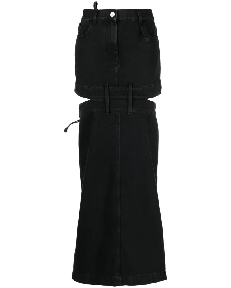 ATTICO Der Attico Jeansrock Black