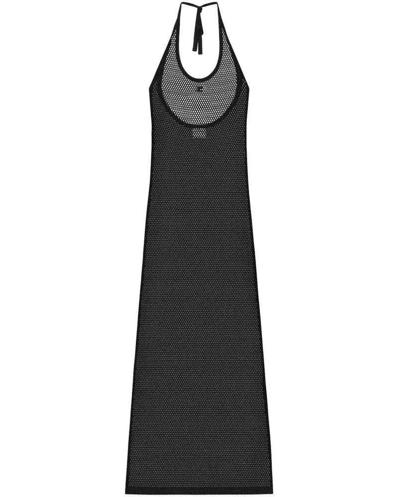 Courrèges Courreves Cotton Long Tank Kleid Black
