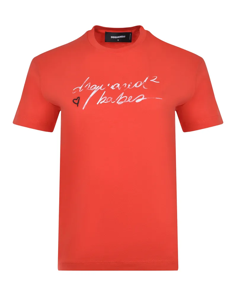 Dsquared2 T -Shirt aus Baumwolle Coral