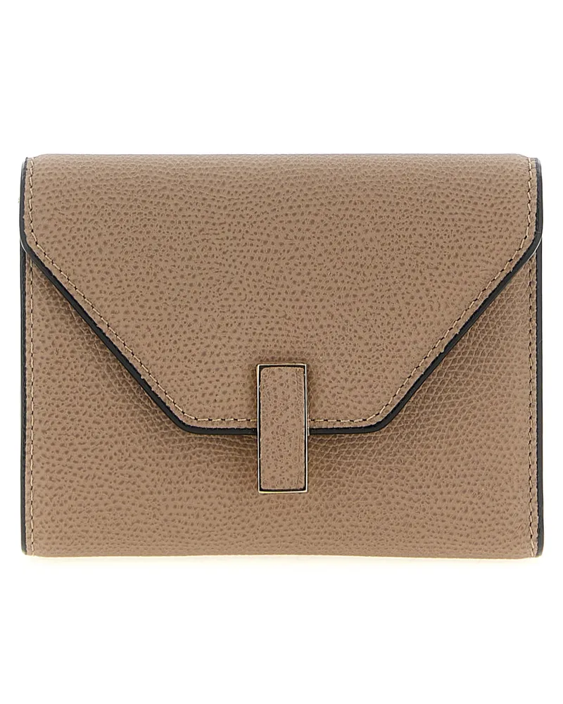 Valextra Iside Triufold' Brieftasche Beige