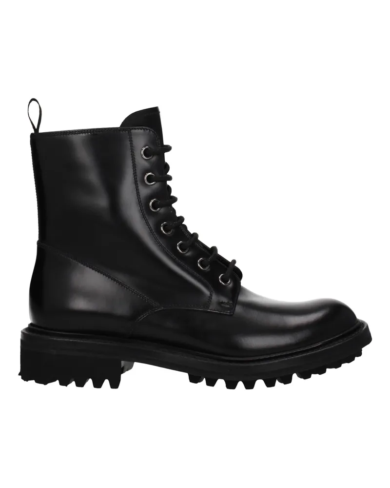 Church's Kirche's Nanalah Frauen's Stiefel aus schwarzem Leder -