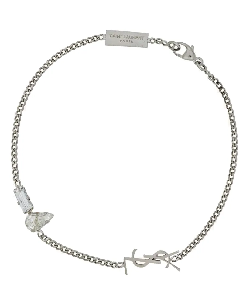 Saint Laurent Cassandre“-Armband Silver