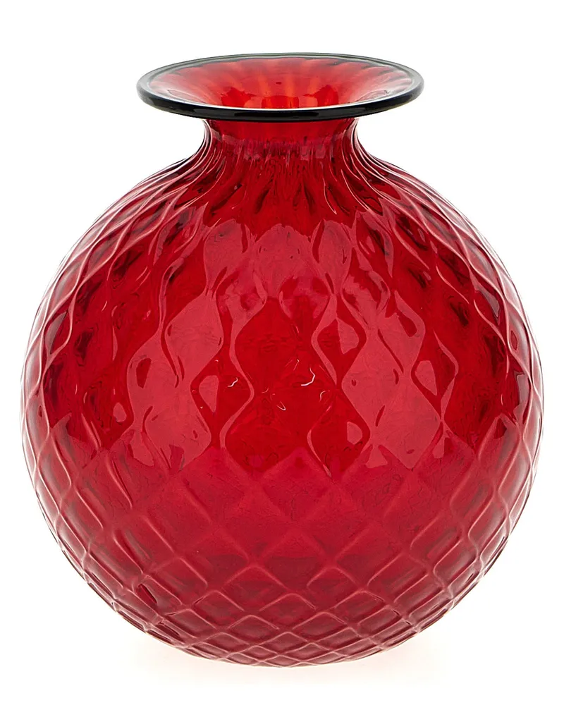 Venini Monofiore Balloton' Vase Red