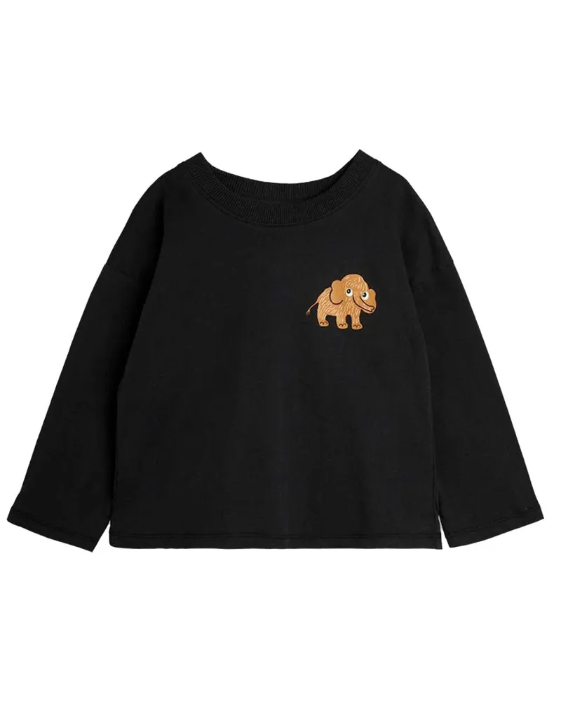 Mini Rodini Mini Elephant" T -Shirt Black