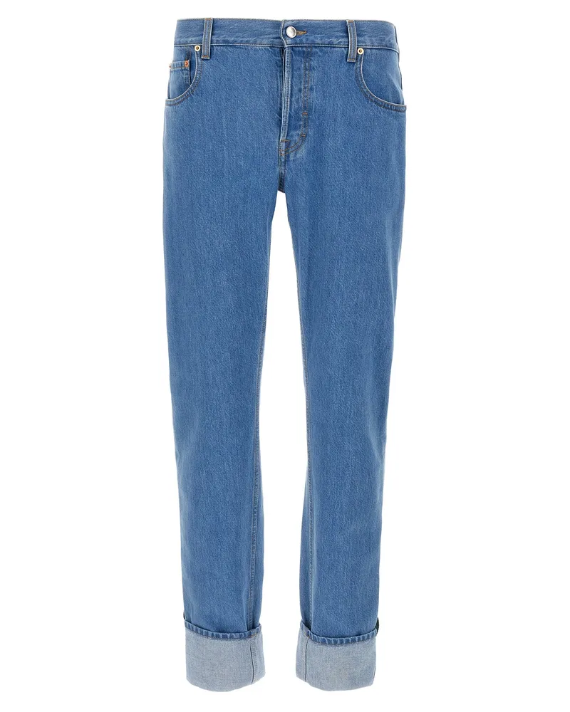 Gucci Turn-Up-Jeans Blue