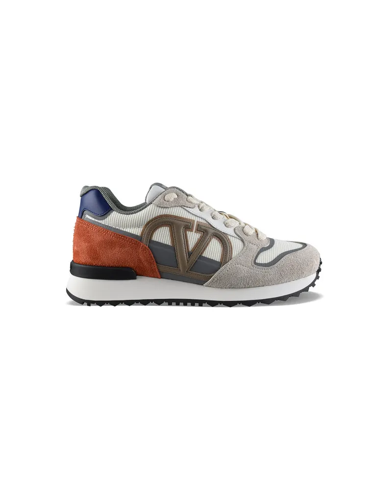 Valentino Garavani V Logo Tempo Sneakers Nude
