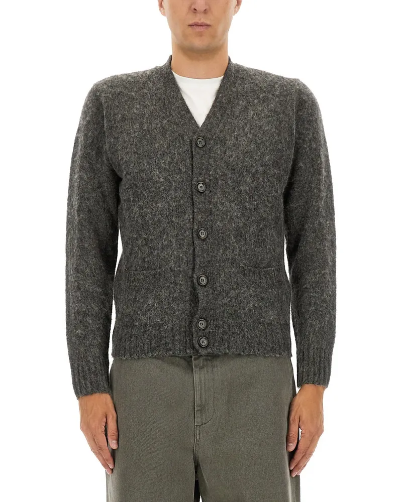 ASPESI gestrickte Strickjacke Grey