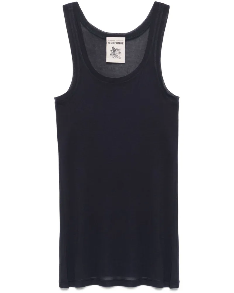 Semicouture Halbmotor -Tanktop Blue