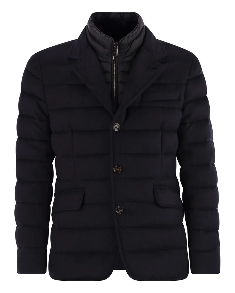 MOORER Nomos LS9 Jacke Style Down Jacke Blue