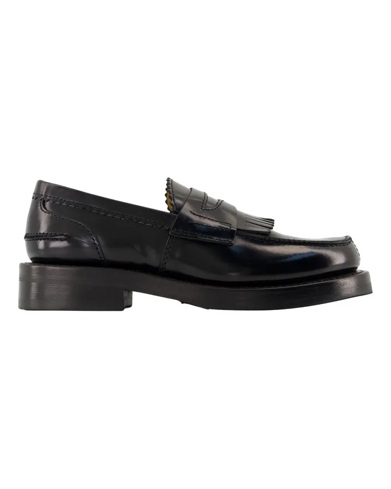 Our Legacy Loafer unser Legacy Leder schwarz Black