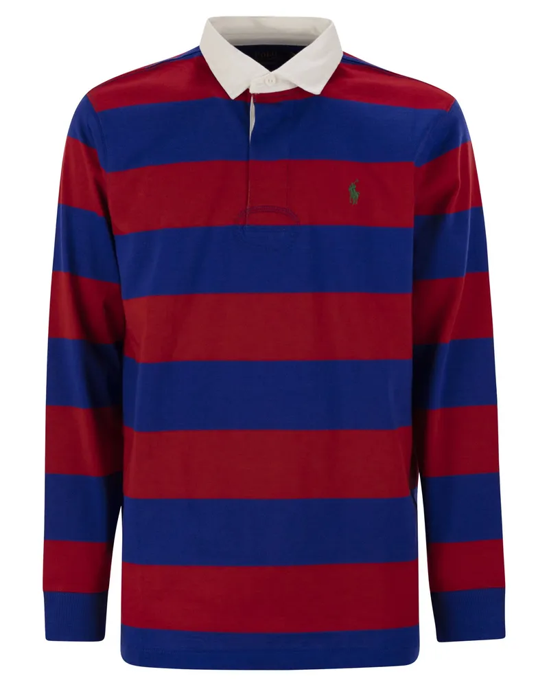 Ralph Lauren Langarmes Rugby -Trikot Red