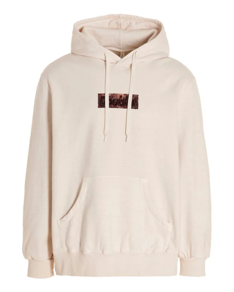 Doublet Polyurethan Stickie' Hoodie Weiß