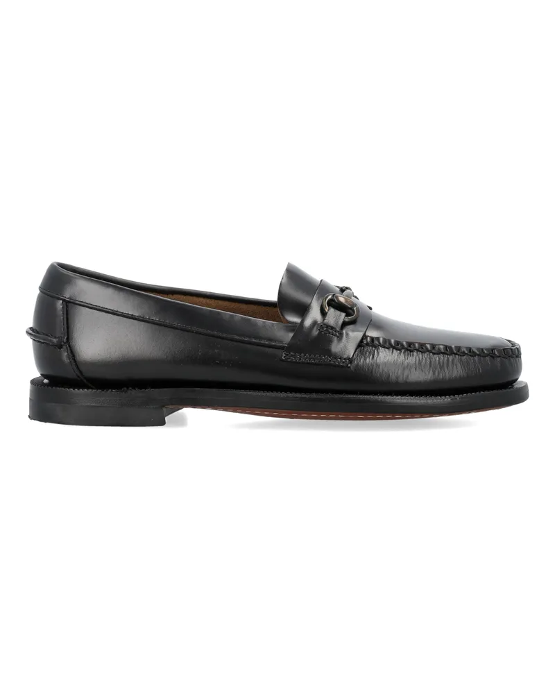 Sebago flache Schuhe schwarz Black