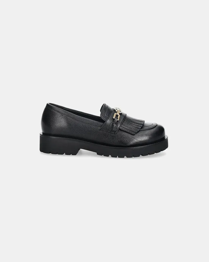 Twin-Set Twin-Set-Loafer mit Fransen Black