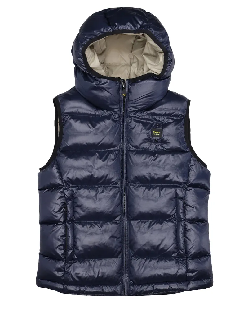 Blauer pullover Blu+beige