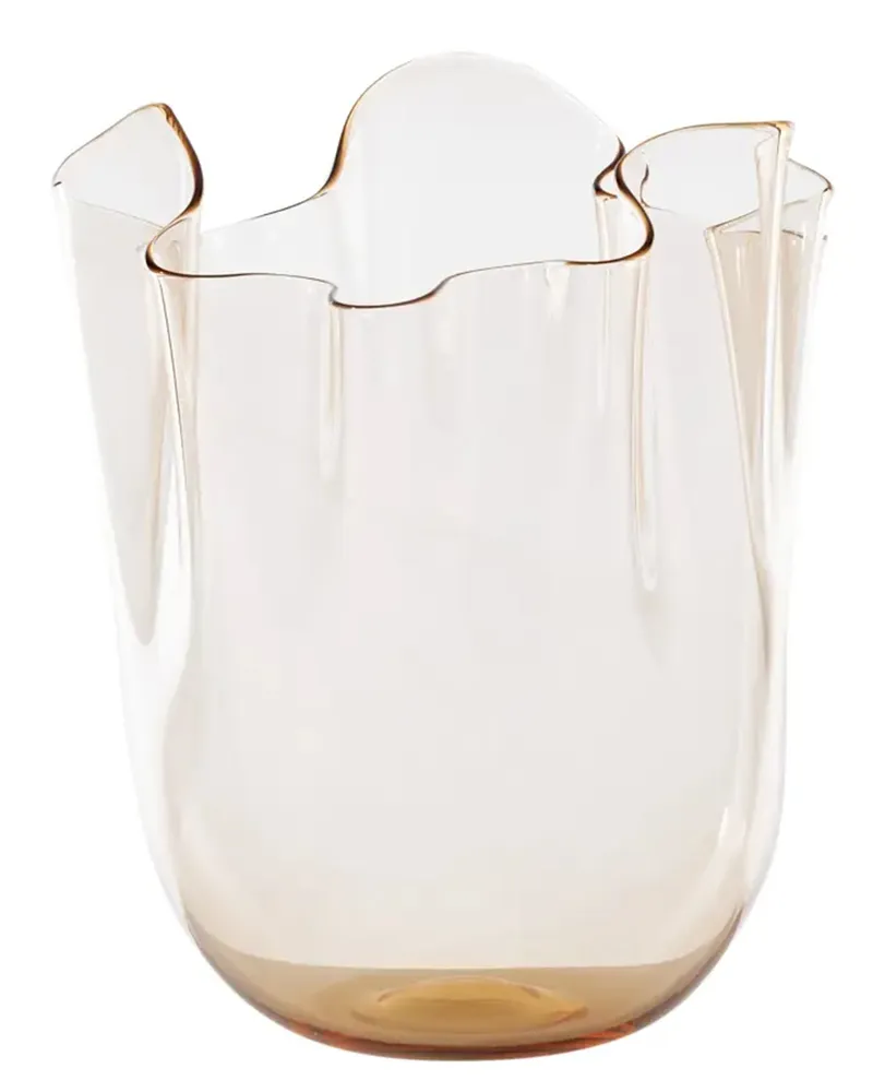 Venini Fazzoletto' Vase Orange