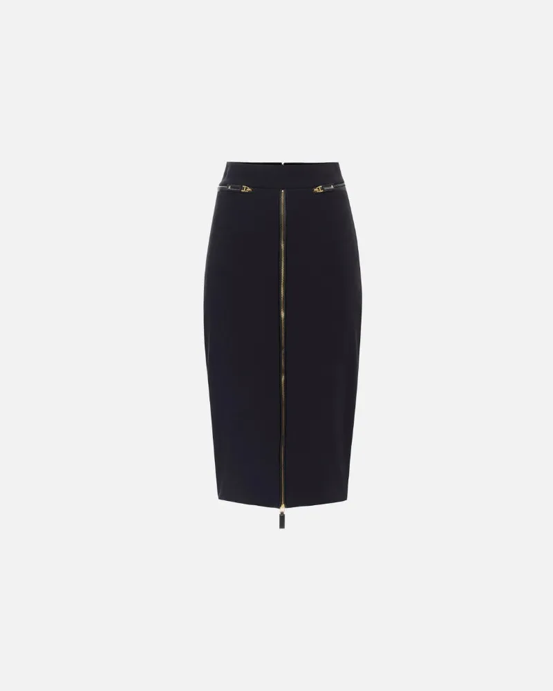 Elisabetta Franchi Elisabetta -Franchi -Rock mit Reißverschluss Black