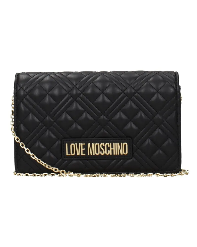 Moschino Pochette Damens Polyurethan Schwarz/Gold -