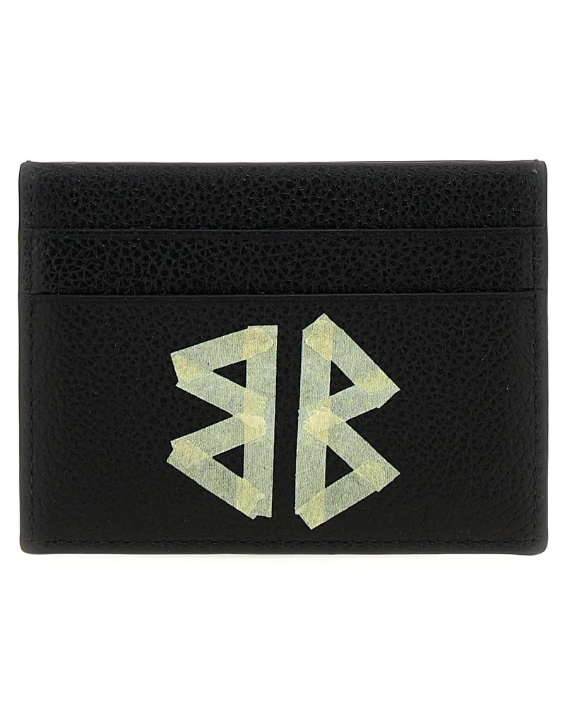 Balenciaga Tape Type“-Kartenetui mit Logo-Print Black