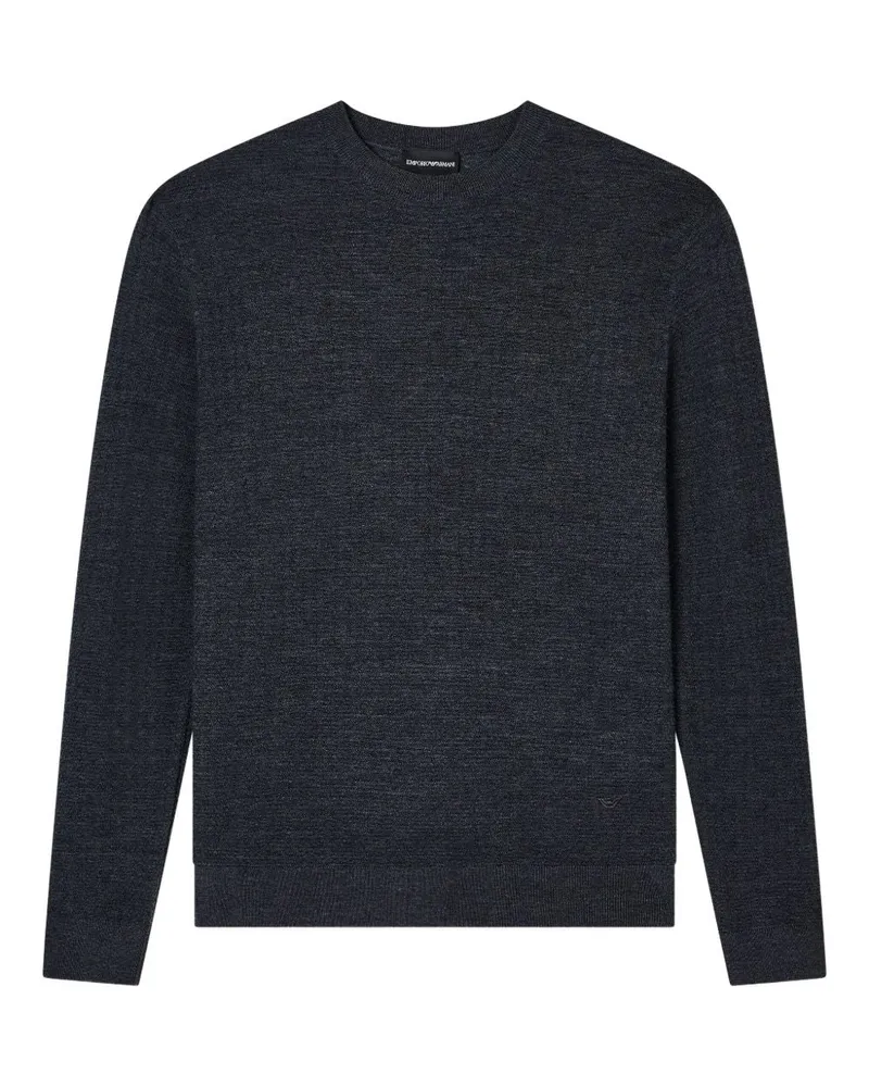 Emporio Armani Woll Crewneck -Jumper Grey