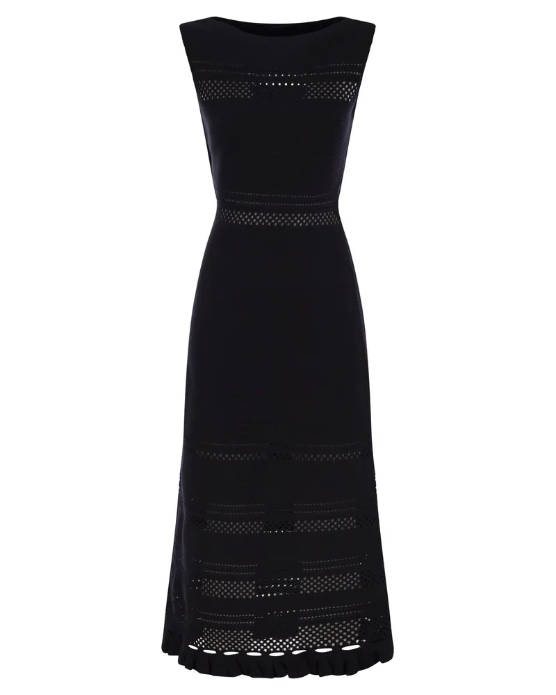 Fabiana Filippi Light Cotton ärmellose Kleid Blue