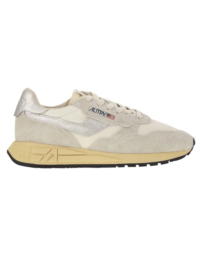 AUTRY Reelwind Wildleder und Technical Textile Trainer Grey