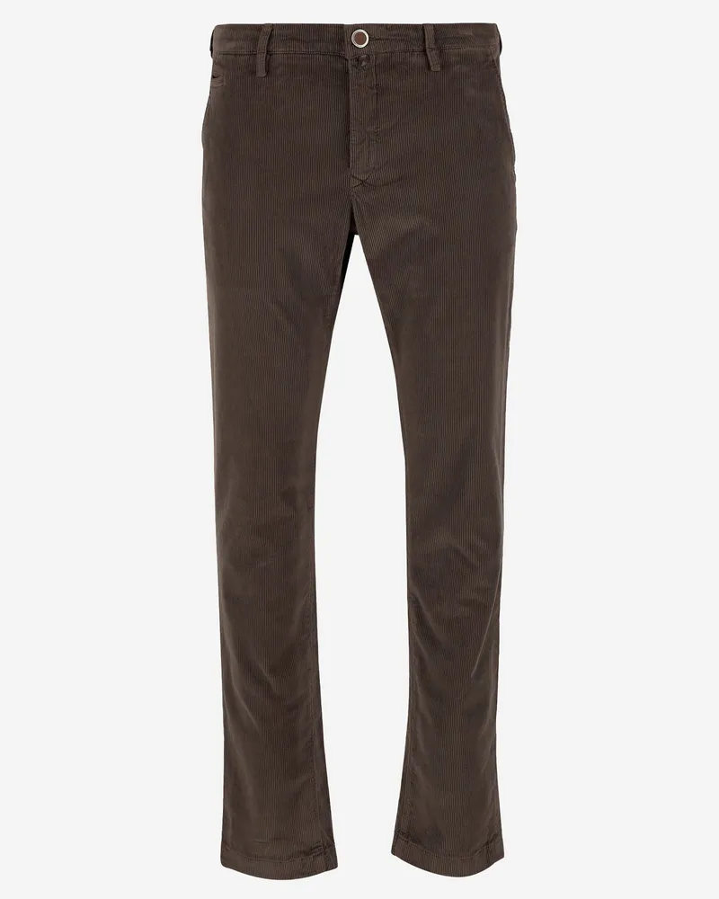 Jacob Cohën Stretch Cotton Mischosenhose Brown