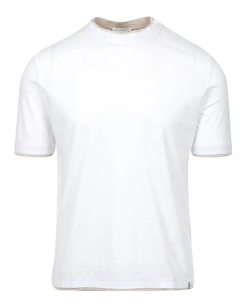 Paolo Pecora Milano T -Shirts und Polos Weiß White