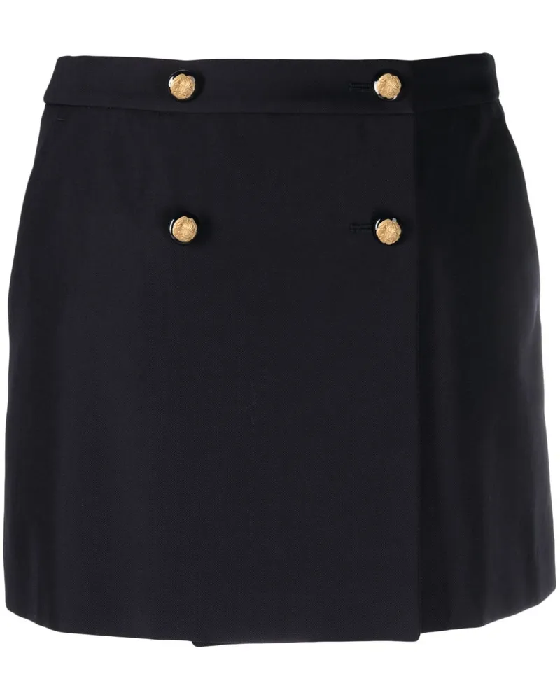 Alexander McQueen Alexander MC Queen Wolle Minirock Blue