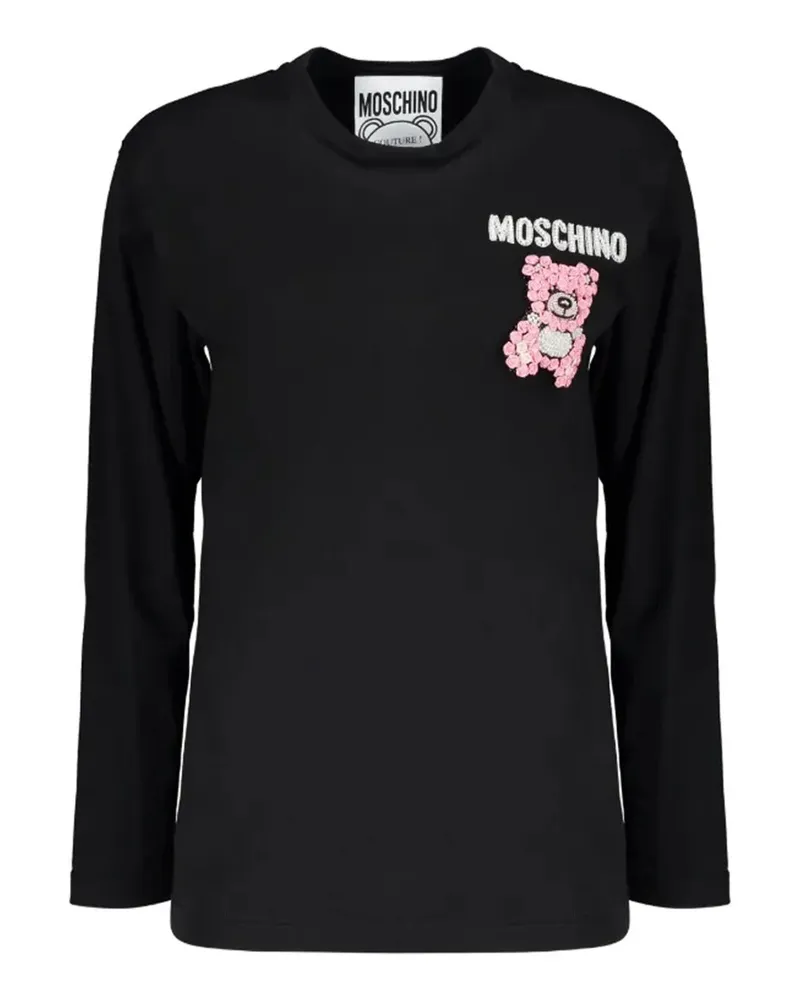 Moschino Couture Langarm-T-Shirt Black