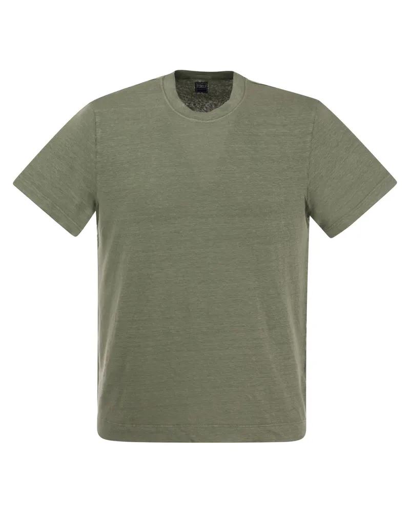 Fedeli Exreme Leinen Flex T -Shirt Olive