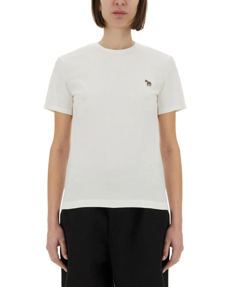 Paul Smith PS von Paul Smith T Shirt mit Logo Patch White