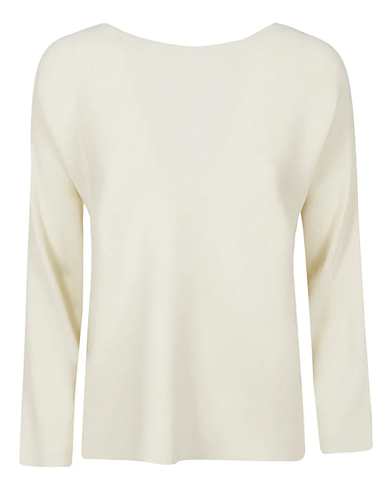 Liviana Conti Ripped Viskose Pullover Beige
