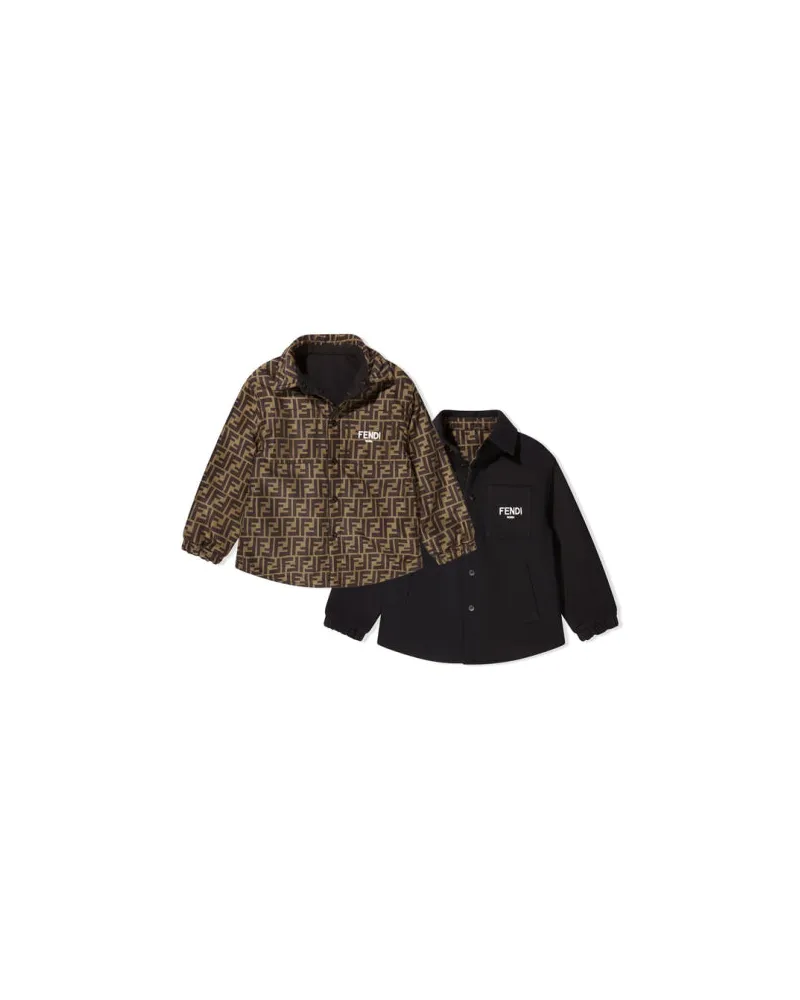 Fendi Fendi Kinderjacken Black+zucca