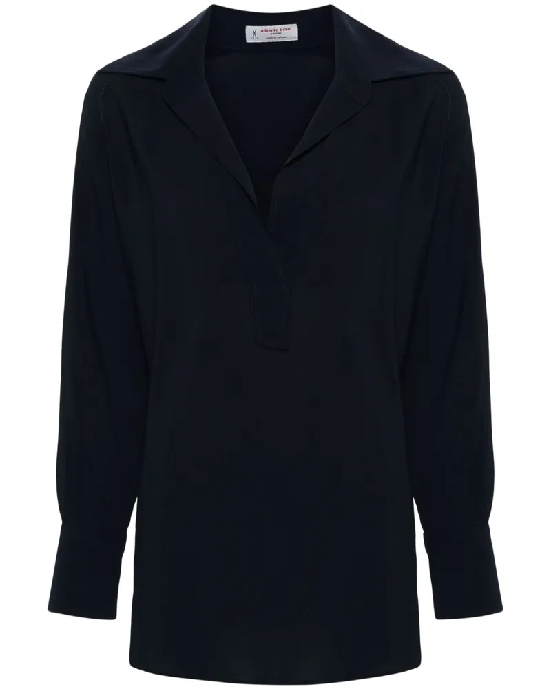 Alberto Biani Georgette Bluse Blue