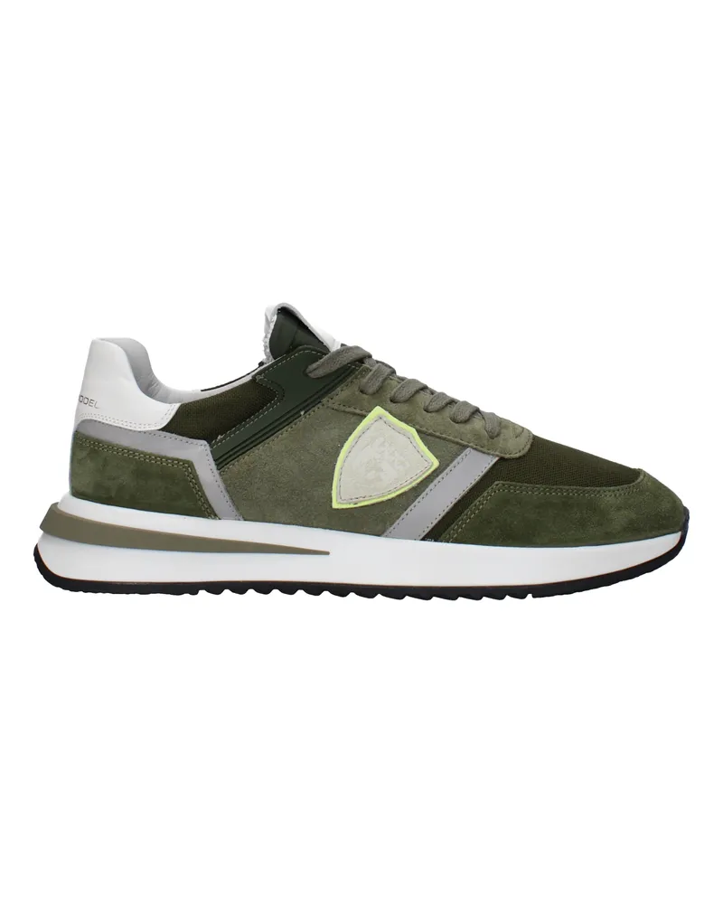 Philippe Model Sneakers Tropez 2.1 Herrens Wildledergrün/Militärgrün -