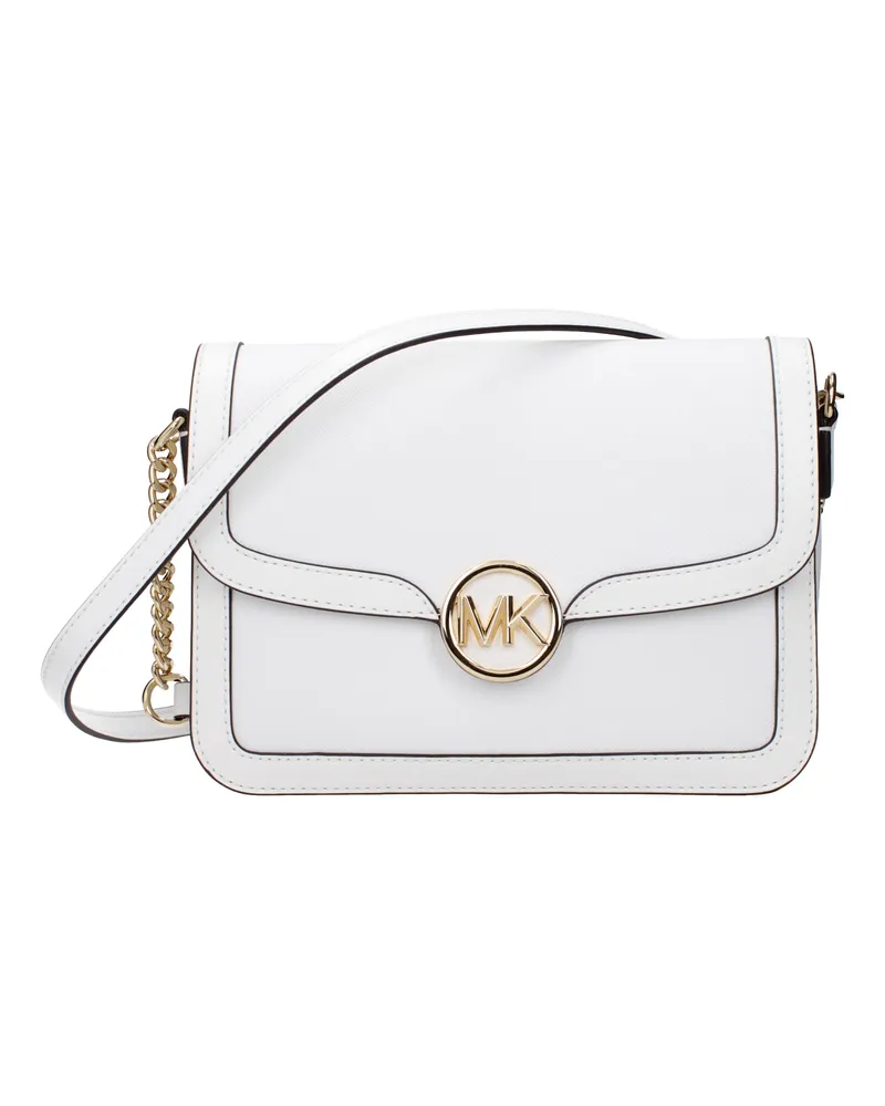 Michael Kors Handtaschen Leida Frauen Leder weiß/optisch Weiß -