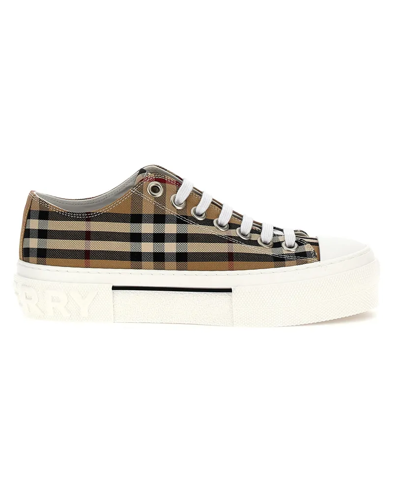 Burberry Check -Turnschuhe Beige
