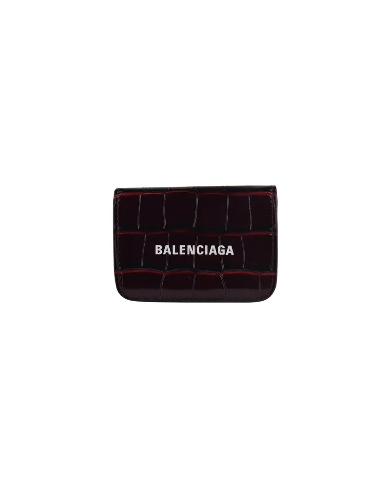 Balenciaga Wallet Cash Mini Burgundy