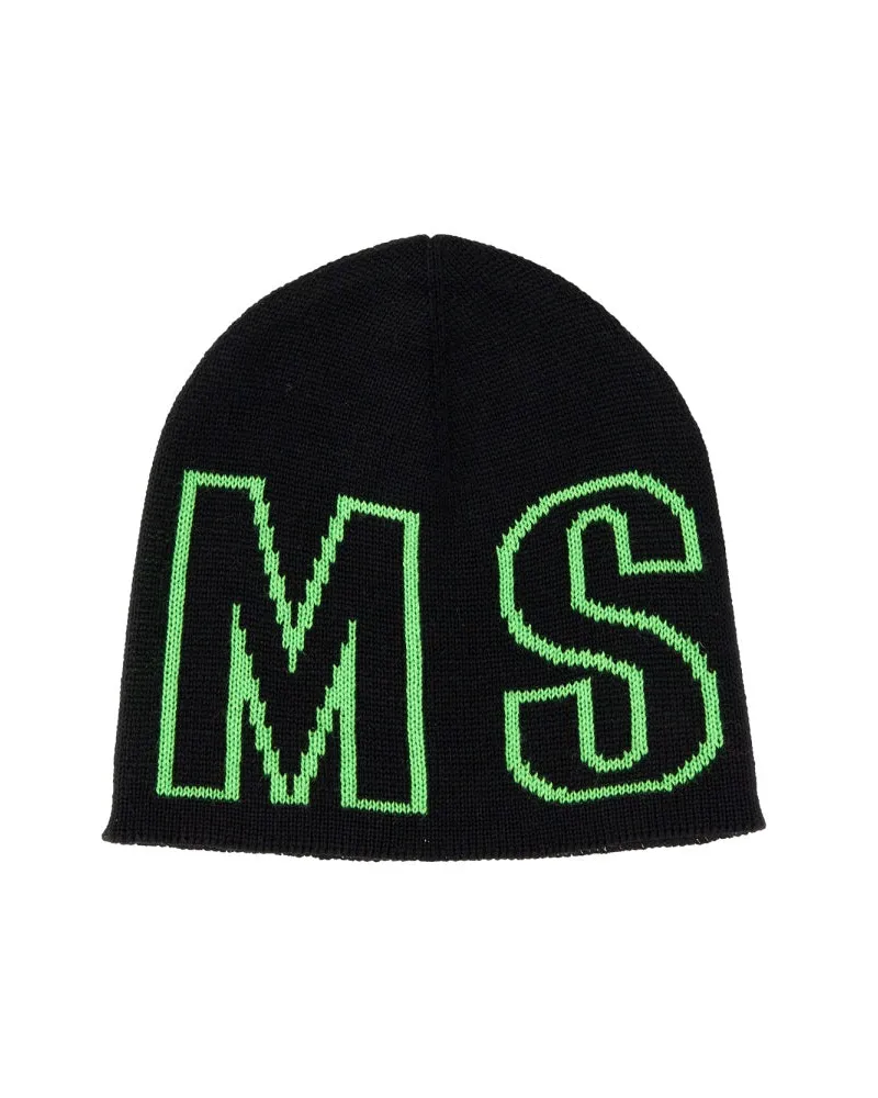 MSGM Beanie Hut mit Logo Black