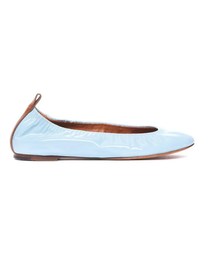 Lanvin Leder Ballerina Flats Blue